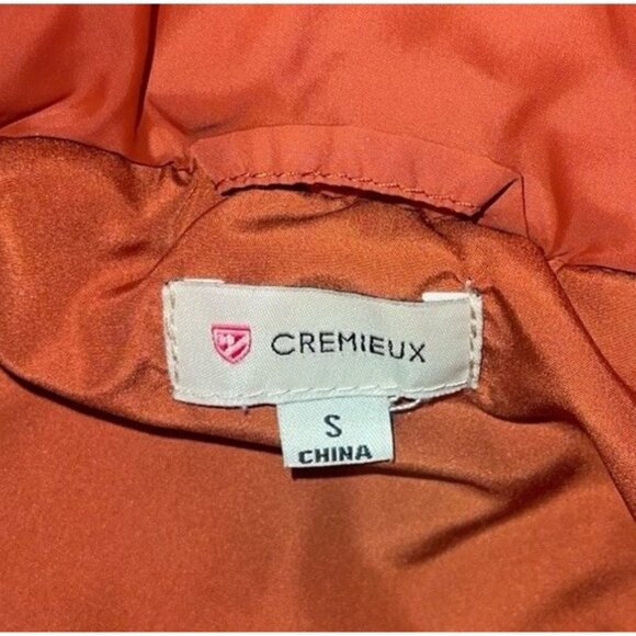 CREMIEUX Women's Size Small Dark Orange Quilted Zip Up Vest - Picture 9 of 12